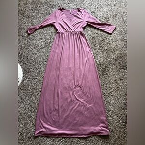 Mother bee maternity Mauve Maxi Dress